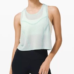 Lululemon Stronger As One Muscle Tank (heathered blue glow, size 6)